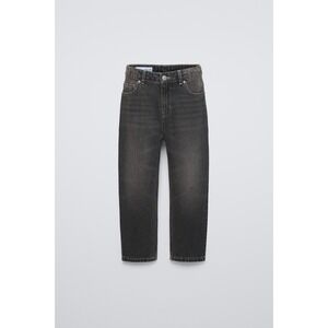 NWT‎ ZARA Kids Distressed Effect Loose Jeans Black Size 13/14